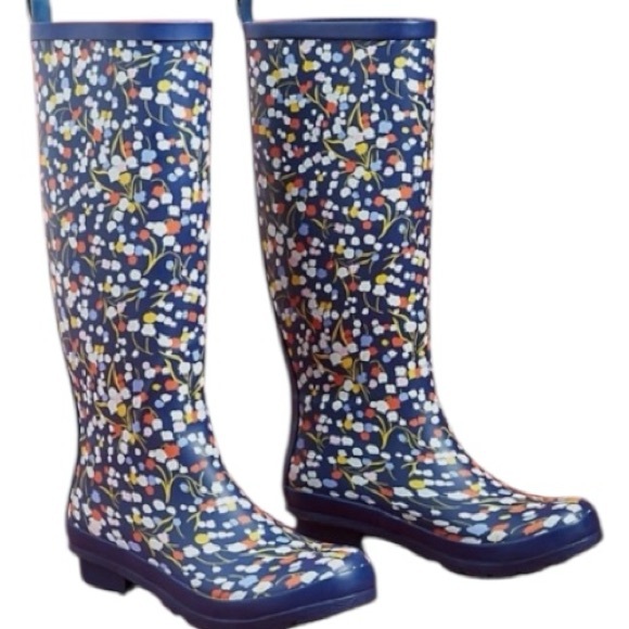 Anthropologie 52 Colloquial Rain Boots Pop Potpourri, Floral, RARE, Sz10 - Picture 3 of 10